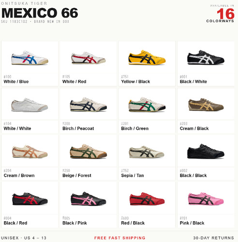 Onitsuka tiger mexico - onitsuka, 66