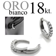 Mono orecchino uomo oro - mono, bianco