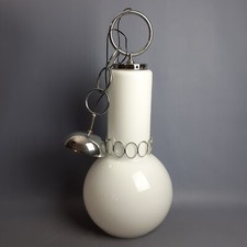 Lampadario vetro murano bianco - vetro,