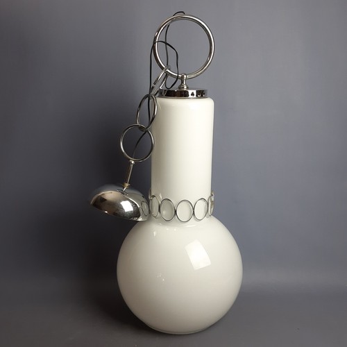 Lampadario vetro murano bianco - vetro,