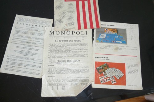 Vecchie istruzioni gioco - istruzioni,