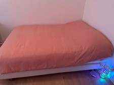 Ikea letto Matrimoniale 140x200. Materasso e Topper Inclusi. Letto Alla Francese