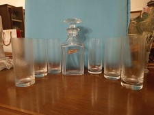 Bottiglia e bicchieri Whisky cristallo Baccarat Originale 100% Made France Nuova