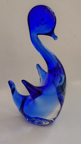 Scultura cigno vetro - cigno, in