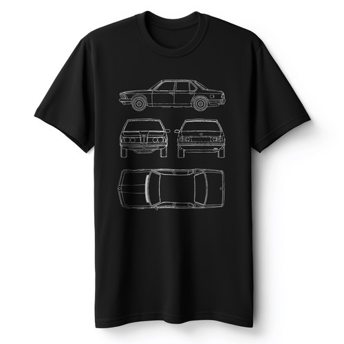 Bmw e23 shirt - e23, cotone