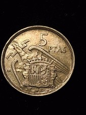 RARA 5 PESETA 1957 *75* ottime