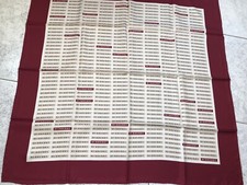 Foulard BURBERRY Fazzoletto da collo Check Seta Con Scritte Marchio  Grande