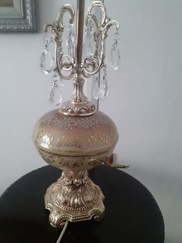 Fancy ornate gold glass