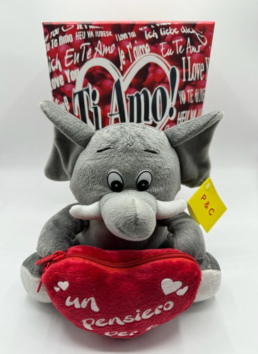 Morbido peluche elefante 20cm - elefante,