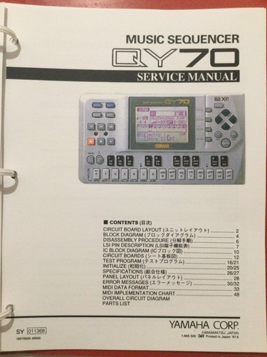 Yamaha music sequencer qy70 - sequencer,