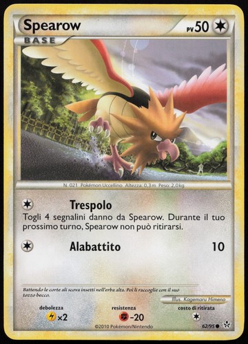 Pokemon tcg spearow 95 - spearow, 62/95