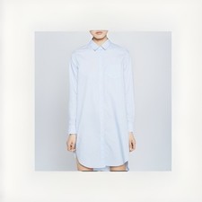 Camicia Zara blu e bianca a