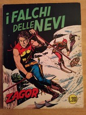 ZAGOR ZENITH N°129 " I FALCHI DELLE NEVI " PRIMA EDIZIONE £.200 - 1971 - OTTIMO