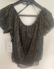 Top donna zara glitter oro - donna, e
