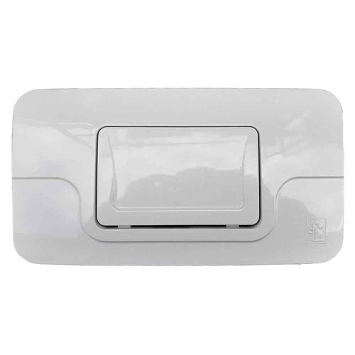 Placca bianca ricambio wc - placca,