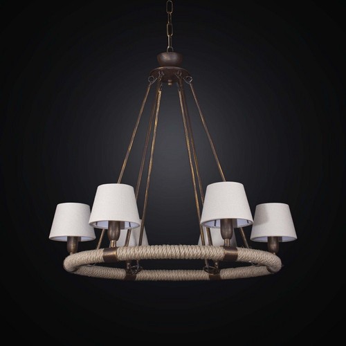 Lampadario vintage etnico - lampadario,