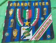 BANDIERA GRANDE INTER CAMPIONE D'ITALIA ANNI 80-90 CALCIO SOCCER VINTAGE