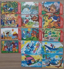 Schede Telefoniche Serie completa 14 schede Kinder Pinguì usate magnetizzate