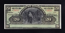F.C. MEJICO MEXICO , BANCO DE GUERRERO, 20 PESOS 19XX (1914) ,S/C (UNC) ,P.S300b