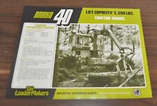 Barko 40 Sollevatore Logging Trattore Idraulica Gru Specifiche Brochure Prospekt