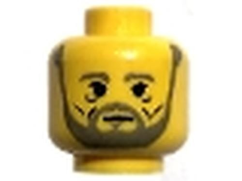 Lego minifigure head beard - minifigure,,