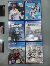 6 giochi Sony PlayStation ps4 - FIFA 18/19 Ride 2 MotoGP 17 FarCry4 For Honor