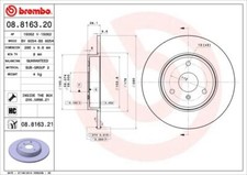 BREMBO Discofreno  08.8163.21