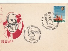 AS2528 - ANNULLO SPECIALE ANTONIO MEUCCI TELEFONO MOGLIANO VENETO TREVISO 1976