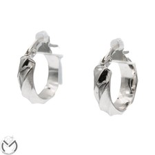 Orecchini oro bianco 18 kt 750