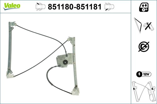 Alzavetro valeo 851180 per - valeo,