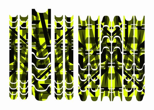 Set adesivi telaio design - , neon