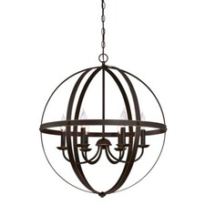 Lampadario bronzo vintage - lampadario,