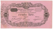 100 LIRE BANCA NAZIONALE NEL REGNO D'ITALIA 25/01/1893 BB-