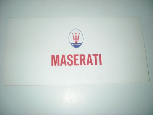 Maserati brochure - maserati,