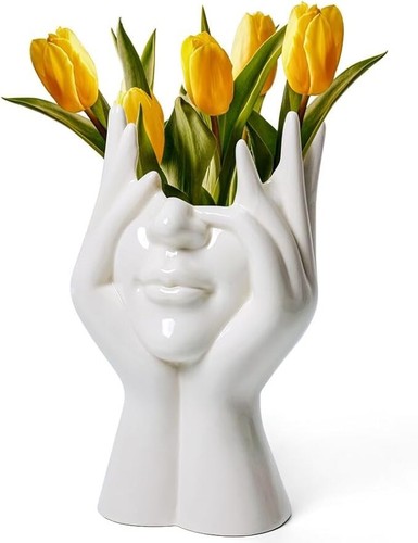 Vaso ceramica bianco - vaso,