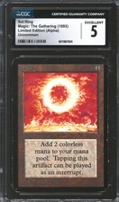 Magic MTG Alpha Sol Ring CGC 5