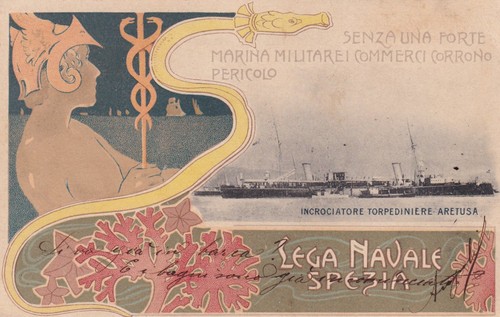 Cartolina militare marina - cartolina,