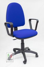 Sedia Ufficio Ergonomica Girevole con Braccioli Rotelle Seduta Comoda Scrivania