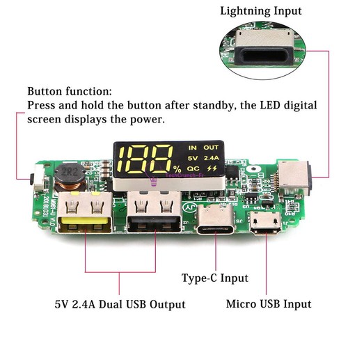 Dual usb lithium - usb,