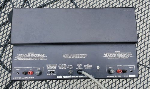Audio research 110 rear - audio,