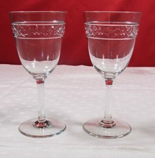 2 Bicchieri Da Acqua Cristallo Di Baccarat Forma 11140 Intagliato 12659 Stampato