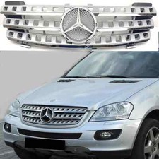 REF1 Griglia paraurti anteriore per 2005-2008 Benz M - Classe W164 500 550 cromato 7 fori