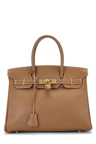 Hermès gold courchevel birkin - gold,