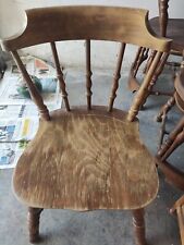 Sedia in legno vintage cinque sedie da cucina, sala da pranzo, bistrot