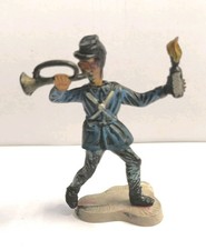 Soldatino in Gomma ISAS - Nordista con Tromba e Torcia - Basetta Originale