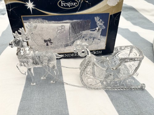 Vtg clear acrylic - acrylic, silver