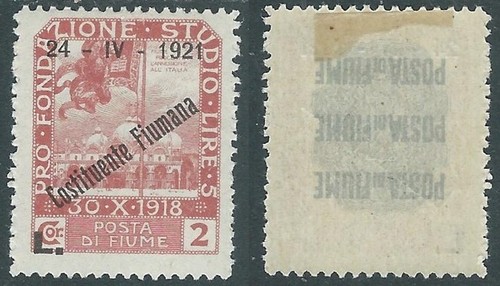 1921 fiume costituente fiumana - fiume,