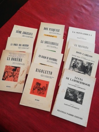 Lotto libretti opera lirica - opera,