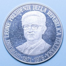 GIOVANNI LEONE MEDAGLIA 1978