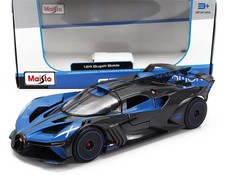 MODELLINO AUTO STATICO MAISTO BUGATTI BOLIDE W16 BLU MODELLISMO SCALA 1/24